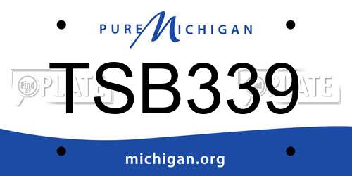 TSB339 Michigan License Plate