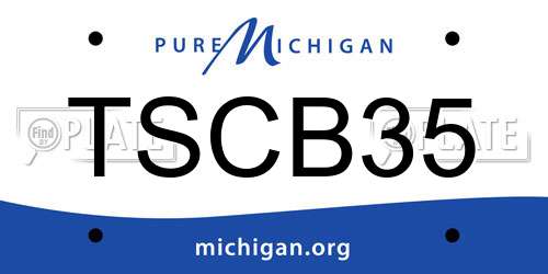 TSCB35 Michigan License Plate