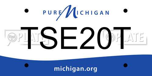 TSE20T Michigan License Plate