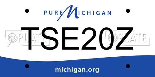 TSE20Z Michigan License Plate