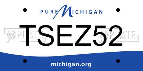 TSEZ52 Michigan License Plate
