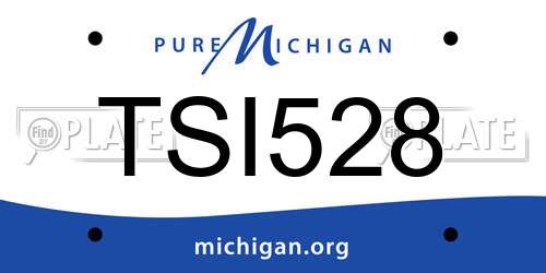 TSI528 Michigan License Plate