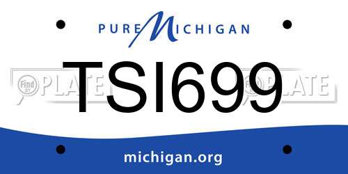 TSI699 Michigan License Plate