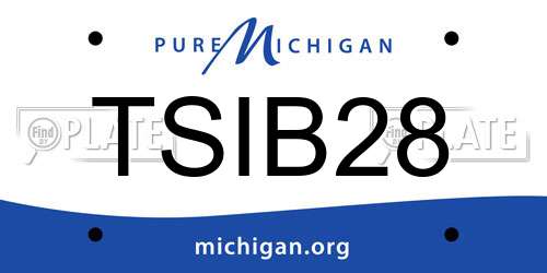 TSIB28 Michigan License Plate