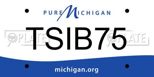 TSIB75 Michigan License Plate