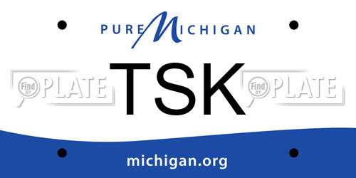 TSK Michigan License Plate