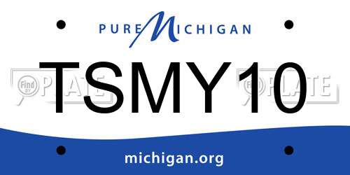 TSMY10 Michigan License Plate
