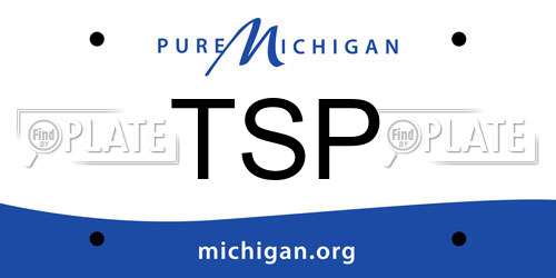 TSP Michigan License Plate