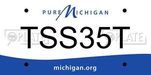 TSS35T Michigan License Plate