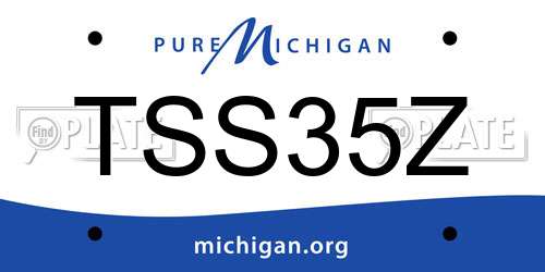 TSS35Z Michigan License Plate