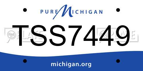 TSS7449 Michigan License Plate