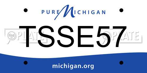 TSSE57 Michigan License Plate