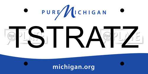 TSTRATZ Michigan License Plate