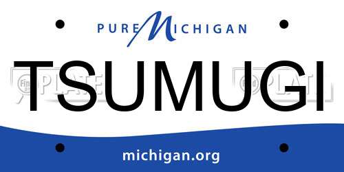 TSUMUGI Michigan License Plate