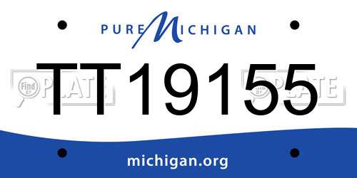 TT19155 Michigan License Plate