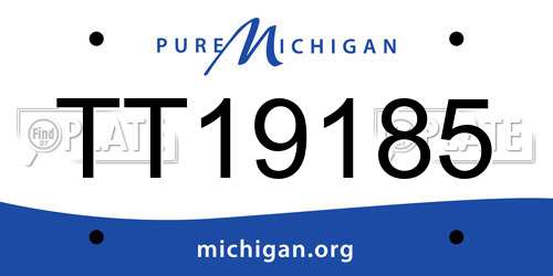 TT19185 Michigan License Plate