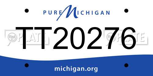 TT20276 Michigan License Plate