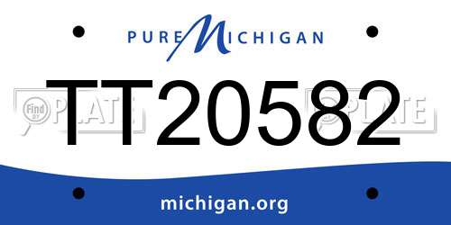 TT20582 Michigan License Plate