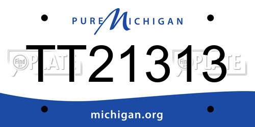 TT21313 Michigan License Plate