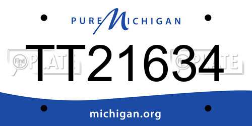 TT21634 Michigan License Plate