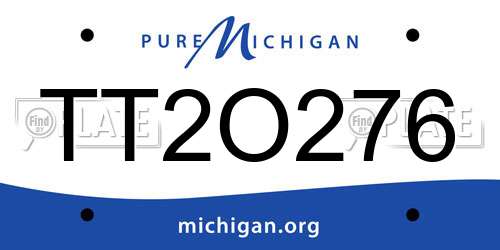 TT2O276 Michigan License Plate