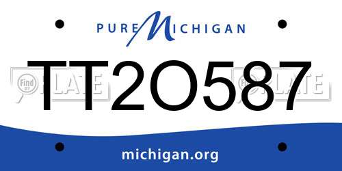 TT2O587 Michigan License Plate