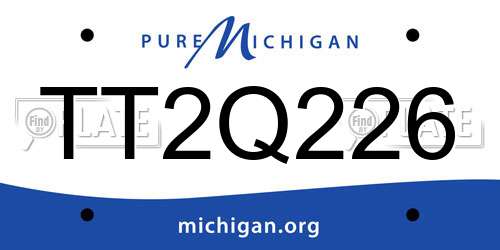 TT2Q226 Michigan License Plate