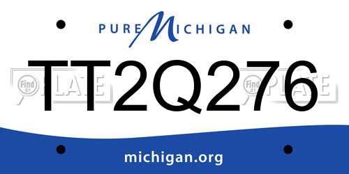 TT2Q276 Michigan License Plate