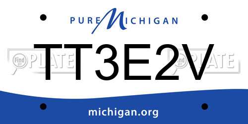 TT3E2V Michigan License Plate