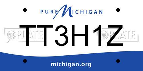 TT3H1Z Michigan License Plate