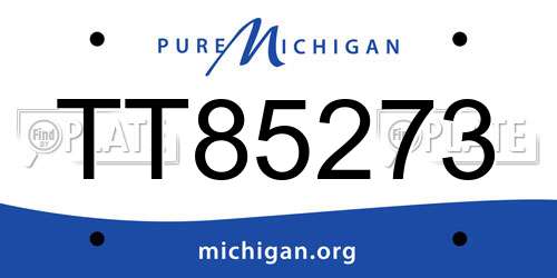 TT85273 Michigan License Plate