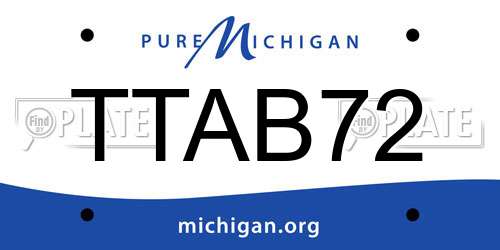 TTAB72 Michigan License Plate
