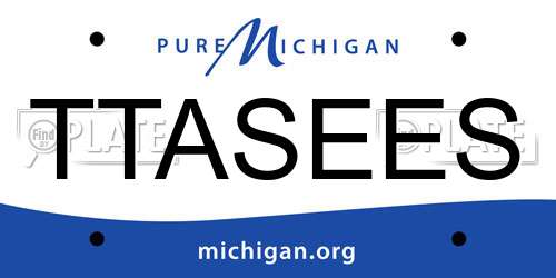 TTASEES Michigan License Plate