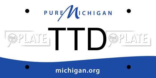 TTD Michigan License Plate