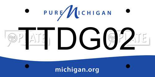 TTDG02 Michigan License Plate