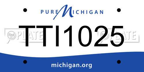 TTI1025 Michigan License Plate