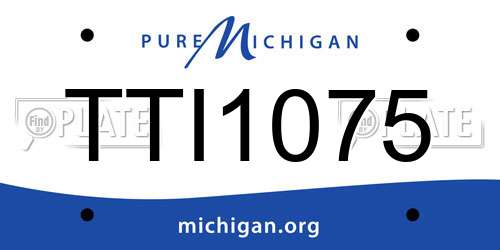 TTI1075 Michigan License Plate