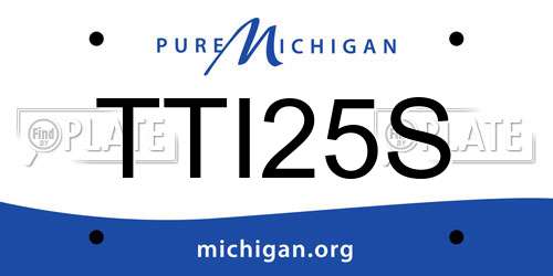 TTI25S Michigan License Plate