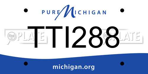 TTI288 Michigan License Plate