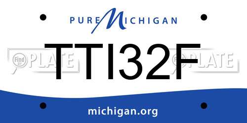 TTI32F Michigan License Plate