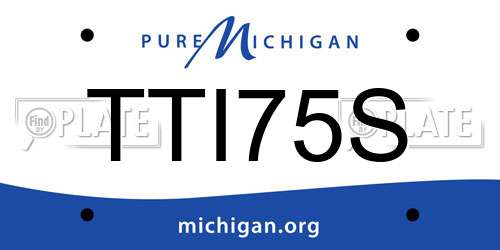 TTI75S Michigan License Plate