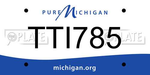 TTI785 Michigan License Plate