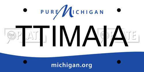 TTIMAIA Michigan License Plate