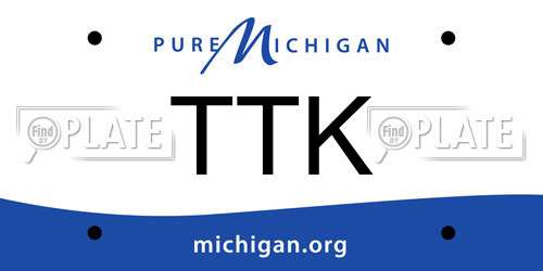 TTK Michigan License Plate