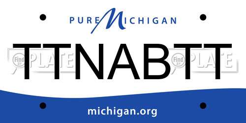 TTNABTT Michigan License Plate