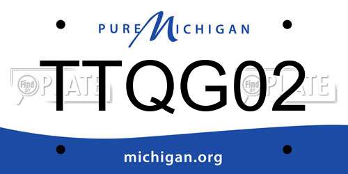 TTQG02 Michigan License Plate