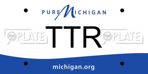 TTR Michigan License Plate