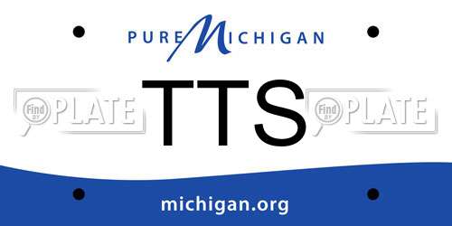 TTS Michigan License Plate