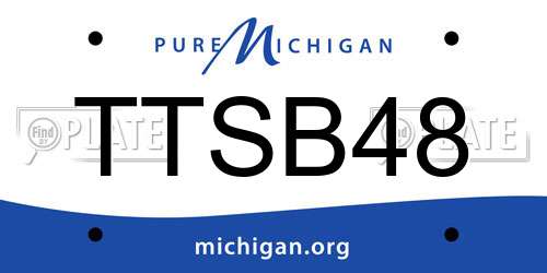 TTSB48 Michigan License Plate
