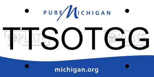 TTSOTGG Michigan License Plate